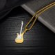thumbnail image 4 of Collar de hombre con personalidad creativa, colgante de guitarra Mini Rock, collar de acero inoxidable a la moda, 4 of 5