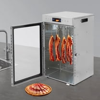 ChicHomey 24.5 Quart Food Dehydrator,800W Desktop Food Dehydrator Sausage Jerky Drying Cabinet,Stainless Steel,with LED Display,0.5-24H Timer,Silver