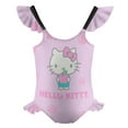 thumbnail image 5 of Hello Kitty Girls One Piece Swimsuits Hawaiian Summer Swimwear Beach Bathing Suit Outfits, 5 of 7