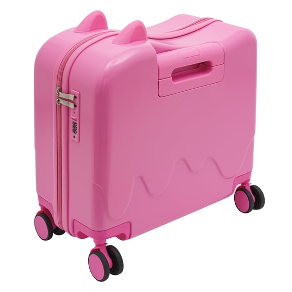 18" Ride-On Suitcase, Luggage Case, Rolling Luggage With Lock