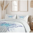 thumbnail image 5 of Ambesonne Alchemy Duvet Cover Sets, Boho Butterfly Dreamcatcher, 2-King, Persian Blue and Aqua, 5 of 6