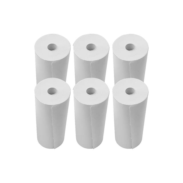 Meterk Rouleaux de Papier Thermique 80x30mm pour Reçus et Caisses, pour Imprimante de Reçus de Supermarché, 6 Rouleaux