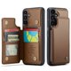 thumbnail image 1 of Funda para Samsung Galaxy A55 con tarjetero, funda tipo cartera para hombre y mujer con bloqueo RFID, funda de piel resistente con cierre magnético y función atril, a prueba de golpes, 1 of 10