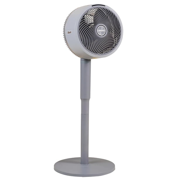 Pedestal y mesa reacondicionados FlexBreeze de Fan Shark, color gris claro