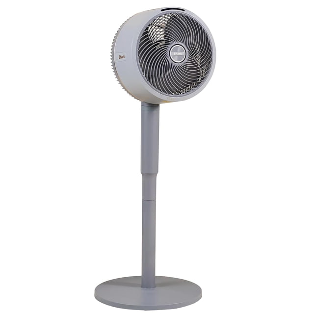 Pedestal y mesa reacondicionados FlexBreeze de Fan Shark, color gris claro