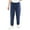 Navy, variant on Men's Tailored Prepster Pinstriped Linen Blend Slim Fit Drawstring Pants XX-Large
