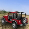 thumbnail image 7 of Shadeidea Jeep Wrangler Sun Shade TJ 1997-2006 Sunshade Top Front-Cherry Red Mesh Screen Cover UV Blocker with Grab Bag Storage Pouch-10 Years Warranty, 7 of 7