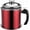 Pomegranate Red, variant on Bacon Grease Container with Strainer, 1.3L, Stainless Steel, Heat-Resistant Handle, Red