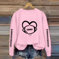 thumbnail image 2 of XIAONU Womens Sweatshirts Canarium Album Ball Trend Printed -Lined Hoodless Sweatshirt Round Neck Baggy Long Sleeve Pleasure Pullover Sportswear, 2 of 4