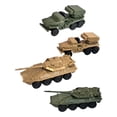 thumbnail image 4 of 4 piezas, modelo de tanque a escala 1:144, modelo 4D, juguete, tanque, manualidades, vehículo blindado multifuncional, montaje DIY para niños y niñas., 4 of 8