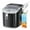 Black, variant on Auseo Countertop Ice Maker, 26lbs/24H, 9 Cubes in 6-12 Mins, Auto-Cleaning Portable with Basket and Scoop, Gray