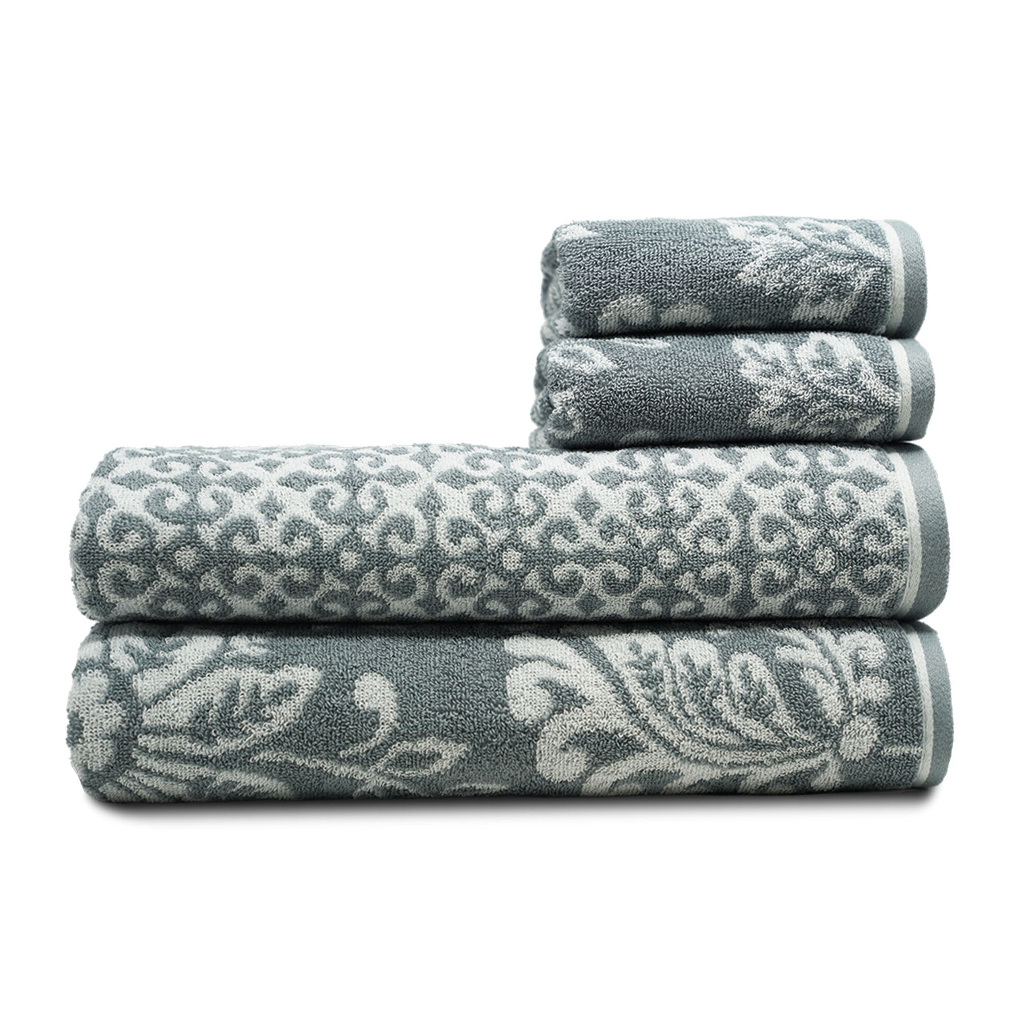 Trident Fusion 100 Cotton, 4 Piece Towel Set, 500 GSM
