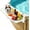 White, variant on Pool Bar for Above Ground Pool Swim Up Bar 38.4" x12" Adjustable Poolside Table Foldable Swimming Pool Shelf Fits Round Oval Rectangle Pools Clip-On Drink Table for Deck Patio, White