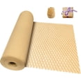 thumbnail image 2 of Brown Honeycomb Kraft Paper 38CM*8M, Protective Recycling Honeycomb Buffer Packaging Roll, Environmental Protection Material Pac (Brown 38CMX10M), 2 of 7