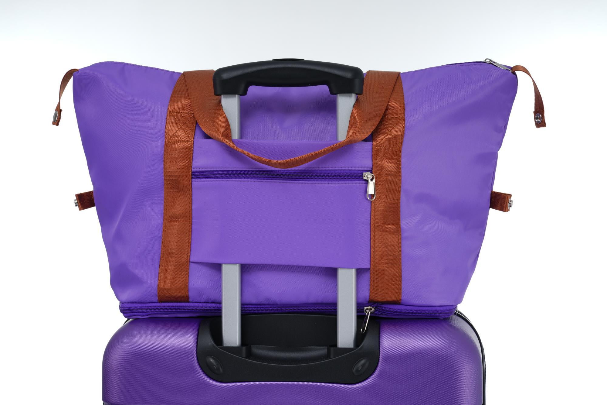 Euroco 13 Piece Luggage Sets, Expandable Hardshell Suitcase Set with TSA Lock,Spinner Wheels and 9 Bags,Lightweight Carry On Travel Luggage,Checked Suitcase for Men Women(16"/20"/24"/28"),Purple