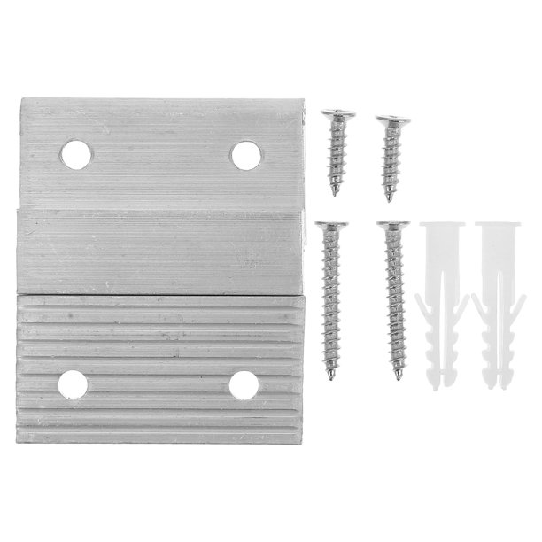ADDHAT 1Jgo Gancho Colgador En Z De Aluminio Resistente Ideal Para Tableros Y Paneles Decorativos