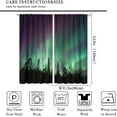 thumbnail image 2 of Northern Lights Curtains Aurora Borealis in Sky with Stars and Clouds Blackout Rod Pocket Curtains for Bedroom Living Room Kitchen Decor Thermal Insulated Window Drapes 2 Panel Set 52x63 Inch, 2 of 4