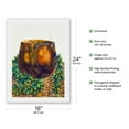 thumbnail image 2 of Island Heirlooms - Hawaiian Koa Wood Bowl Lauhala Mat Ti Leaf Lei - From an Original Hawaii Watercolor Painting by Peggy Chun - Japanese Unryu Rice Paper Art Print (Unframed) 18 x 24 in, 2 of 4