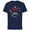 Navy, variant on Disney Minnie Mouse Family Holiday (Mom) - Short Sleeve Cotton T-Shirt for Adults - Customized-Black