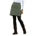 thumbnail image 4 of vigerkar Women's Puffer Quilted Skirt Insulated Warm Snow Skorts for Hiking Running Golf Skirts with Zipping (AG, L), 4 of 9