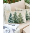 thumbnail image 6 of Green Christmas Tree King Size Pillow Cover, Pillowcase Protectors with Zipper, Breathable Decorative Throw Pillow Case Cover, Green Xmas Tree Snowflake Rustic Pillow Shams for Couch Sofa 20x36Inch, 6 of 8