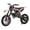 Black, variant on Happydeer 49cc Kids Dirt Bike, Gas Power Off Road Mini Motorcycle, Mini Bike with 10 inch Anti-slip Tires Front Rear Disc Brakes, Pull Start, 2-Stroke, Speeds up to 40km/h (Black)