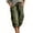 *Army Green, variant on ClodeEU Women's High Waist Drawstring Capri Shorts,Casual Baggy Knee Length Shorts with Pockets Army Green,Women's Plus L