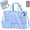 Blue, variant on DAKIMOE Travel Duffle Bag Set for Women 2 Pack, Large Waterproof Weekender Overnight Carry On with Toiletry Bag/USB Charging Port/Wet Pocket/Shoe Compartment, Gym Hospital Labor Delivery Duffel Tote