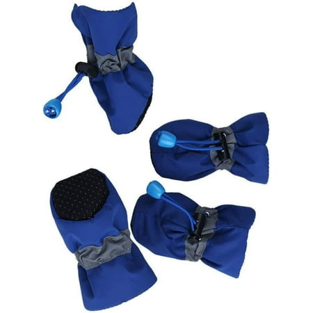4pcs Dog Shoes for Winter Anti Skid Shoes for Dogs Cat Winter Boots Rainboots Pet Shoes Puppy Shoes Rain Boots Boots for Dogs Blue Soft Shoes Shoes Shoes for Dogs