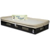 SafeSleep Breathable Crib Mattress, Espresso Base, Khaki Surface