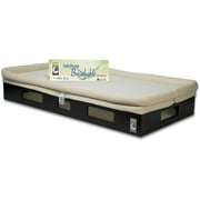 SafeSleep Breathable Crib Mattress, Espresso Base, Khaki Surface