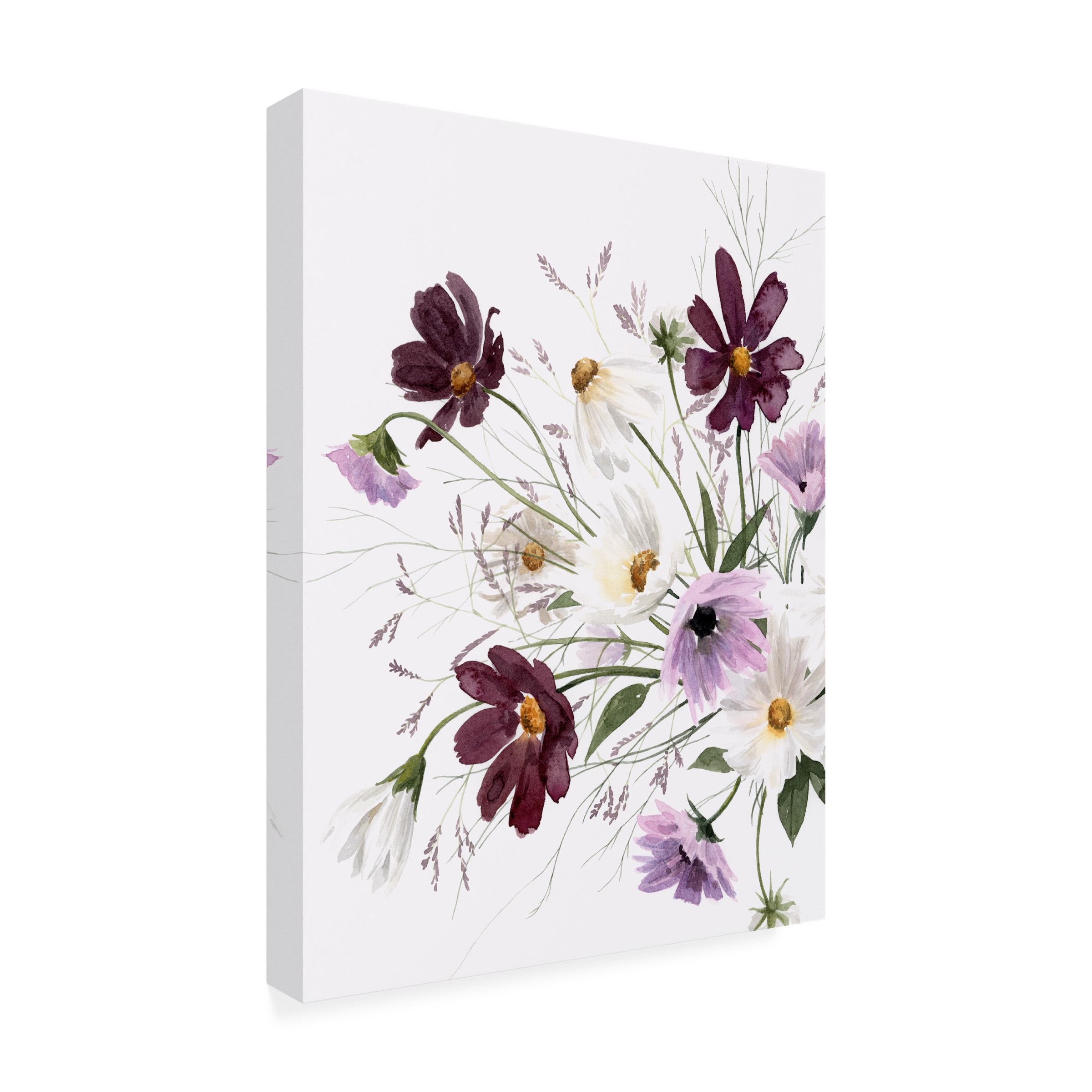 Grace Popp 'Amethyst Bouquet I' Canvas Art