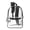 Black Only, variant on Moda West 17" Transparent Wholesale Backpack in 6 Assorted Colors - Bulk Case of 24 Clear Bookbags