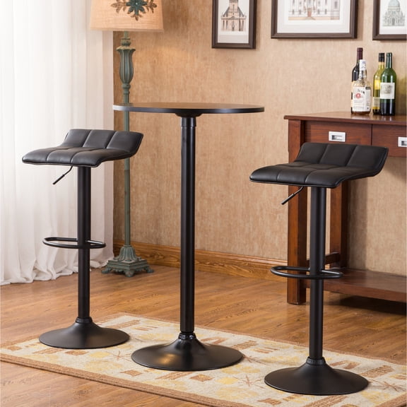Black Metal Frame & Wood Top - Classic Dining Look