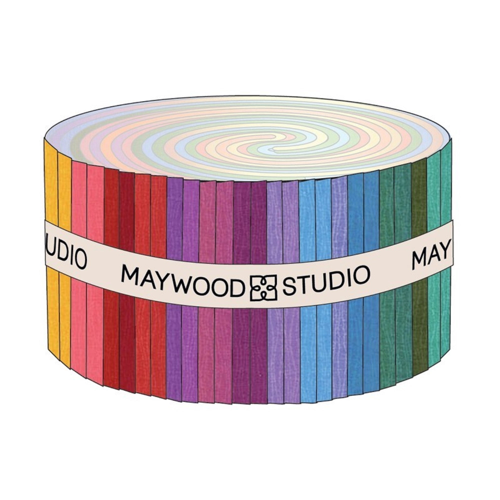 Gelato Ombre Pairs Strips 40 2.5-inch Strips Jelly Roll Maywood Studio