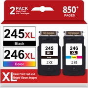 245XL Ink Cartridges Compatible for Canon Ink 245 and 246 for Pixma MG2522 TS3322 TS202 TR4520 TR4522 Printer (Black Tri-Color)