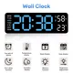 thumbnail image 4 of Reloj de pared LED digital para escritorio, pantalla LED grande con regulador de brillo automático, temporizador digital multifunción para salas de estudio, restaurantes y oficinas (incluye gestión, 4 of 5