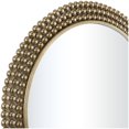 thumbnail image 4 of CosmoLiving by Cosmopolitan 32" x 32" Gold Layered Beaded Wall Mirror, 4 of 11