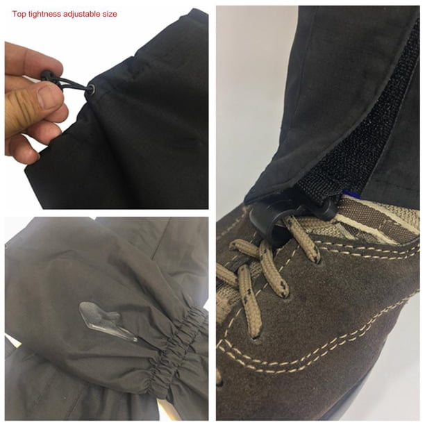 Polainas Senderismo Legging Impermeable Pierna Protección Guardia (Extensión) Negro Sywqhk Para Estrenar