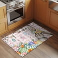 thumbnail image 2 of 2x3 Ft Entryway Area Rug, Pink Easter Bunny Kitchen Rug Runner Washable Floor Mat, Spring Easter Eggs Floral Buffalo Plaid Non Slip Indoor Door Mat Throw Carpet for Bathroom Living Room Bedroom, 2 of 8