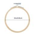 thumbnail image 2 of 80 Pieces 3 Inch Bamboo Embroidery Hoops Round Wooden Circle Hoop Round Ring for Art Craft Handy Sewing, 2 of 7