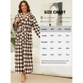 thumbnail image 7 of Robes for Women – AMITOFO Thick Fluffy Fleece Womens Robe, Long Plaid Bathrobe with Pockets and Belt, Soft Warm Sleepwear for Spa, Home & Winter L-XL, 7 of 7