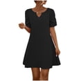 thumbnail image 2 of LOVZFMLL Robe Imprimée pour Femme Noire m, 2 of 8