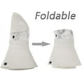 thumbnail image 3 of Womens Summer Sun-Hat Outdoor UV Protection Fishing Hat Wide Brim Foldable-Beach-Bucket-Hat with Ponytail-Hole, 3 of 5