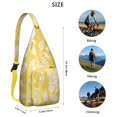 thumbnail image 2 of Hummingbird Garden Shoulder Bag - Artistic Floral Scene, Durable Multi-Functional Daypack, 2 of 4