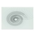 thumbnail image 1 of Spires Cutting Board, Geometric Rotary Spiral with Helix Elements and Regular Lines Cyclic, Decorative Tempered Glass Cutting and Serving Board, Large Size, Grey, by Ambesonne, 1 of 1
