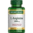 thumbnail image 1 of Nature's Bounty L-Arginine, Supports Blood Flow and Vascular Function, 1000 mg, Tablets, 50 Ct, 1 of 5