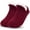 Burgundy, variant on Unisex Fluffy Fuzzy Warm Slipper Socks for Men Women, Thick Fleece Lined Non-Slip Socks For Indoor Floor