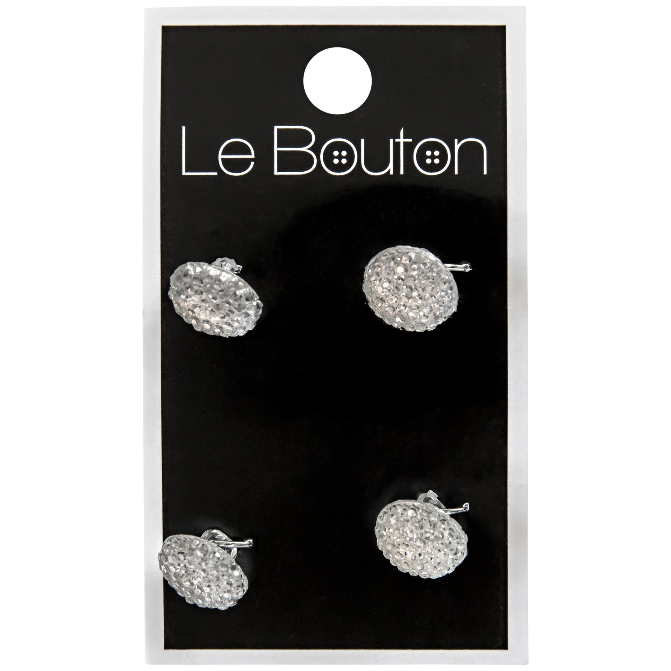 Le Bouton White 1/2" Jelly Shank Buttons, 4 Pieces