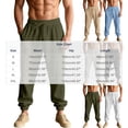 thumbnail image 6 of Aezemi Men Loose Fit Jogger Pants Drawstring Workout Pull on Elastic Waist Casual Workout Pants with Pockets Outdoor Summer Spring Sports Comfy Baggy Trousers M, 6 of 6